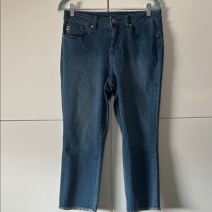 Women’s belle Kim Gravel Fringe Hem Ankle Jeans